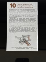 SMITH AND WESSON 5906 SEMI AUTOMATIC PISTOL MANUAL AND DOCUMENTATION FIRST YEAR OF PRODUCTION - 11 of 11