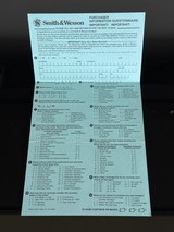 SMITH AND WESSON 5906 SEMI AUTOMATIC PISTOL MANUAL AND DOCUMENTATION FIRST YEAR OF PRODUCTION - 9 of 11