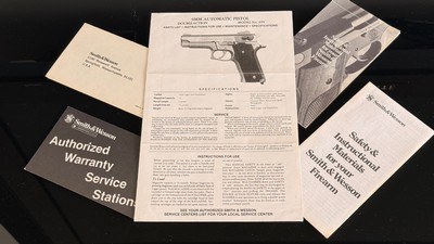 SMITH AND WESSON MODEL 659 SEMI AUTOMATIC MANUAL * WARRANTY * DOCUMENTATION