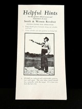 FACTORY ORIGINAL
CIRCA 1955 SMITH AND WESSON WARRANTY, SAFETY MANUAL , SERVICE STATION DOCUMENTATION - 4 of 8