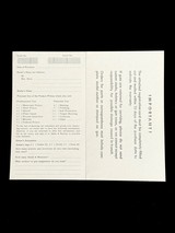 FACTORY ORIGINAL
CIRCA 1955 SMITH AND WESSON WARRANTY, SAFETY MANUAL , SERVICE STATION DOCUMENTATION - 3 of 8