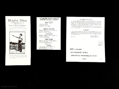 FACTORY ORIGINAL
CIRCA 1955 SMITH AND WESSON WARRANTY, SAFETY MANUAL , SERVICE STATION DOCUMENTATION