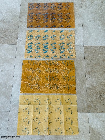 SMITH AND WESSON
FACTORY ORIGINAL VINTAGE
VCI PISTOL PACKING PAPER CIRCA 1955 4 SHEETS