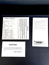 SMITH AND WESSON FACTORY ORIGINAL DOCUMENTATION * WARRANTY SW 123 *
SAFETY MANUAL * SERVICE STATION BROCHURE CIRCA 1974-1976