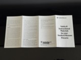 SMITH AND WESSON FACTORY ORIGINAL DOCUMENTATION * WARRANTY SW 123 *
SAFETY MANUAL * SERVICE STATION BROCHURE CIRCA 1974-1976 - 6 of 7