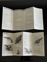 SMITH AND WESSON MODEL
624 REVOLVER 1985 .44 TARGET * UNCIRCULATED NEVER FOLDED MANUAL AND DOCUMENTS - 8 of 11