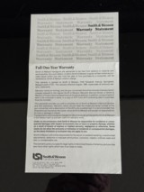 SMITH AND WESSON MODEL
624 REVOLVER 1985 .44 TARGET * UNCIRCULATED NEVER FOLDED MANUAL AND DOCUMENTS - 9 of 11