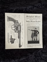 SMITH AND WESSON K22
* PRE WAR /POST WAR HELPFUL HINTS MANUAL*9 ROW NICKEL SIGHT TOOL* 22 CALIBER BORE BRUSH - 7 of 14