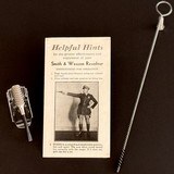 SMITH AND WESSON K22
* PRE WAR /POST WAR HELPFUL HINTS MANUAL*9 ROW NICKEL SIGHT TOOL* 22 CALIBER BORE BRUSH