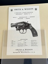 SMITH AND WESSON MODEL 12 AIR WEIGHT REVOLVER * UNCIRCULATED * NEVER FOLDED * FACTORY ORIGINAL MANUAL AND PARTS LIST - 7 of 11