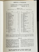 SMITH AND WESSON MODEL 12 AIR WEIGHT REVOLVER * UNCIRCULATED * NEVER FOLDED * FACTORY ORIGINAL MANUAL AND PARTS LIST - 4 of 11