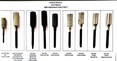 SMITH AND WESSON FACTORY * FLUTED ALUMINUM BROAD BLADE * SIGHT ADJUSTMENT TOOL - Image 3 of 10