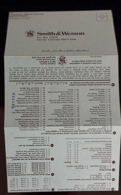 SMITH AND WESSON MODEL 640 CENTENNIAL FACTORY BOX AND DOCUMENTS FIRST PRODUCTION YEAR - Image 14 of 14