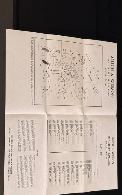 SMITH AND WESSON CHIEFS SPECIAL MODEL 36 NICKEL BOX AND MANUAL - Image 9 of 14