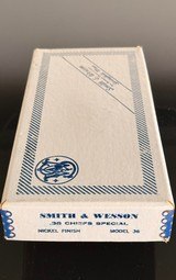 SMITH AND WESSON CHIEFS SPECIAL MODEL 36 NICKEL BOX AND MANUAL - Image 7 of 14