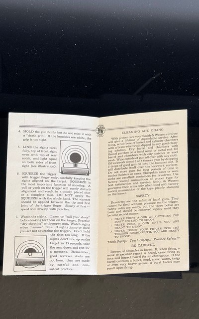SMITH AND WESSON VINTAGE * HELPFUL HINTS * INSTRUCTION MANUAL * PREWAR-POSTWAR - Image 3 of 6