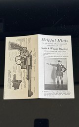 SMITH AND WESSON VINTAGE * HELPFUL HINTS * INSTRUCTION MANUAL * PREWAR-POSTWAR - Image 2 of 6