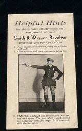 SMITH AND WESSON VINTAGE * HELPFUL HINTS * INSTRUCTION MANUAL * PREWAR-POSTWAR