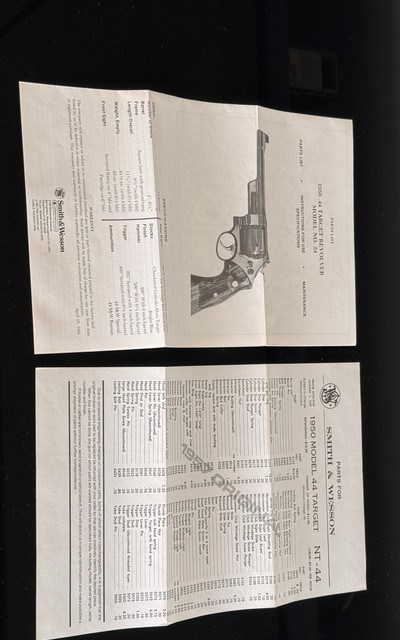 SMITH AND WESSON * LEW HORTONModel 24-3 Factory Box * Factory Issued BFW Holster * Manual* Full Documentation * - Image 10 of 15