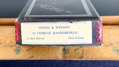 SMITH AND WESSON * K-38 *COMBAT MASTERPIECE * FACTORY BOX * HELPFUL HINTS MANUAL *VCI PAPER * BORE BRUSH - Image 3 of 15