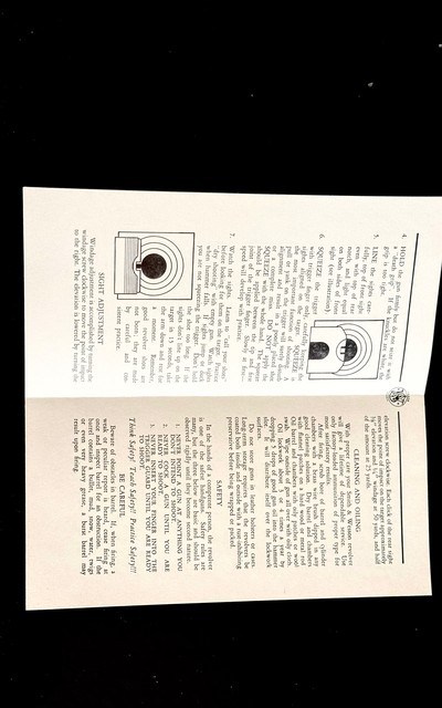 SMITH AND WESSON * K-38 *COMBAT MASTERPIECE * FACTORY BOX * HELPFUL HINTS MANUAL *VCI PAPER * BORE BRUSH - Image 13 of 15