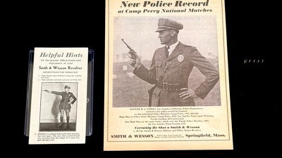 SMITH AND WESSON PRE-WAR HELPFUL HINTS MANUAL / NEW POLICE RECORDOFFICER NOWKA - Image 1 of 6