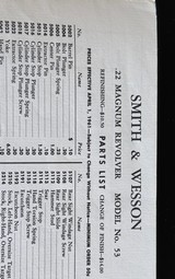 SMITH AND WESSONMODEL 53 * 22 MAGNUMORIGINAL BOX AND DOCUMENTS8-3/8 