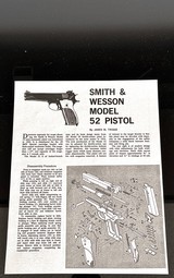 SMITH AND WESSONMODEL 52 / 38 MASTER* CLEANING KIT * BROAD BLADE SIGHT TOOL1960'S* DRY FIRE TARGET * BARREL WRENCH - Image 11 of 15