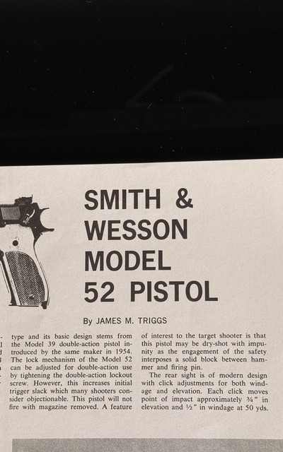 SMITH AND WESSONMODEL 52 / 38 MASTER* CLEANING KIT * BROAD BLADE SIGHT TOOL1960'S* DRY FIRE TARGET * BARREL WRENCH - Image 12 of 15