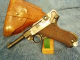 "RARE" 1939 GERMAN POLICE LUGER W/TWO MATCHING MAGS! - 1 of 15