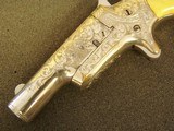 FINE NICKEL PLATED CASED AND ENGRAVED COLT 3rd DERRINGER - 4 of 15