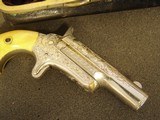 FINE NICKEL PLATED CASED AND ENGRAVED COLT 3rd DERRINGER - 3 of 15