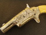 FINE NICKEL PLATED CASED AND ENGRAVED COLT 3rd DERRINGER - 5 of 15