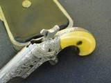 FINE NICKEL PLATED CASED AND ENGRAVED COLT 3rd DERRINGER - 12 of 15