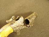 FINE NICKEL PLATED CASED AND ENGRAVED COLT 3rd DERRINGER - 11 of 15