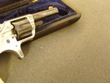 CASED BLUE & NICKEL IVORY GRIPPED COLT NEW LINE .22 REVOLVER - 9 of 15