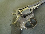 ENGLISH LEFAUCHEAUX 7mm DA/SA PIN FIRE REVOLVER - 3 of 20