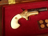 COLT,
GOLD INLAID,
ENGRAVED No. 3 THEUR
DERRINGER W/CASE - 2 of 20