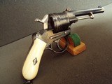 AUGUSTE FRANCOTTE DOUBLE ACTION REVOLVER WITH HOLSTER & SIX CARTRIDGES - 1 of 20