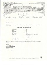 COLT NEW MODEL ARMY -"FLUTED" CYLINDER W/ ARCHIVE LETTER
- MANF. IN
1860- SER.# 995 - 20 of 20