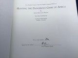 Hunting the Dangerous Game of Africa book by John Kingsley-Heath, First Edition Leather Bound 1 of 500 - 1 of 2