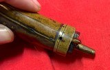 Small Antique Colt Pocket Pistol Powder Flask with Eagle, Shield, Stars, Crossed Pistols, E. Pluribus Unum Banner, Dixon & Sons Spout - 4 of 10