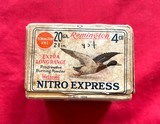2-Piece Remington Nitro Express 20 ga. Shot Shell Box w/ Flying Duck Graphics - Full & Sealed! - 3 of 8