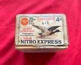 2-Piece Remington Nitro Express 20 ga. Shot Shell Box w/ Flying Duck Graphics - Full & Sealed! - 8 of 8