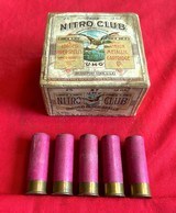 Super Scarce! U.M.C. Nitro Club Flying Mallard Duck Shot Shell Box & Original Cartridges! - 1 of 9