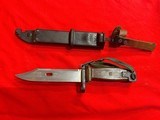 AKM Type II Bayonet w/ Clip Point Blade & Wirecutter Scabbard Egyptian AK-47 - 1 of 5