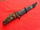 AKM Type II Bayonet w/ Clip Point Blade & Wirecutter Scabbard Egyptian AK-47 - 4 of 5