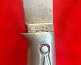 Scarce! 1920’s R-G Combination Survival Knife & Sheath - Aluminum Handle w/ Storage Compartment - Canada Patent 1923 - 5 of 10
