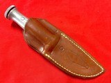 Scarce! 1920’s R-G Combination Survival Knife & Sheath - Aluminum Handle w/ Storage Compartment - Canada Patent 1923 - 10 of 10
