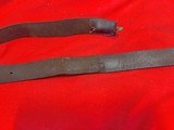 U.S. Pattern 1857 Springfield Leather Rifle Musket Sling With Single Brass Hook - 6 of 8